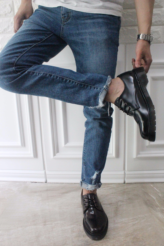 Men's Daily Derby Shoes 4cm height rise casual 