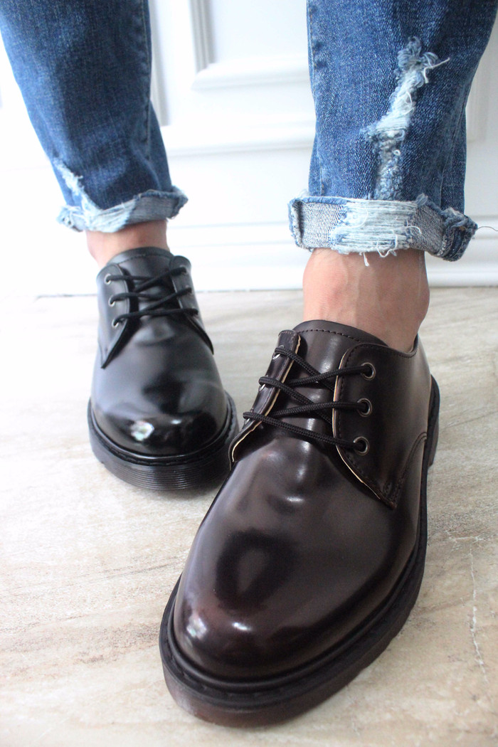 Men's Daily Derby Shoes 4cm height rise casual 