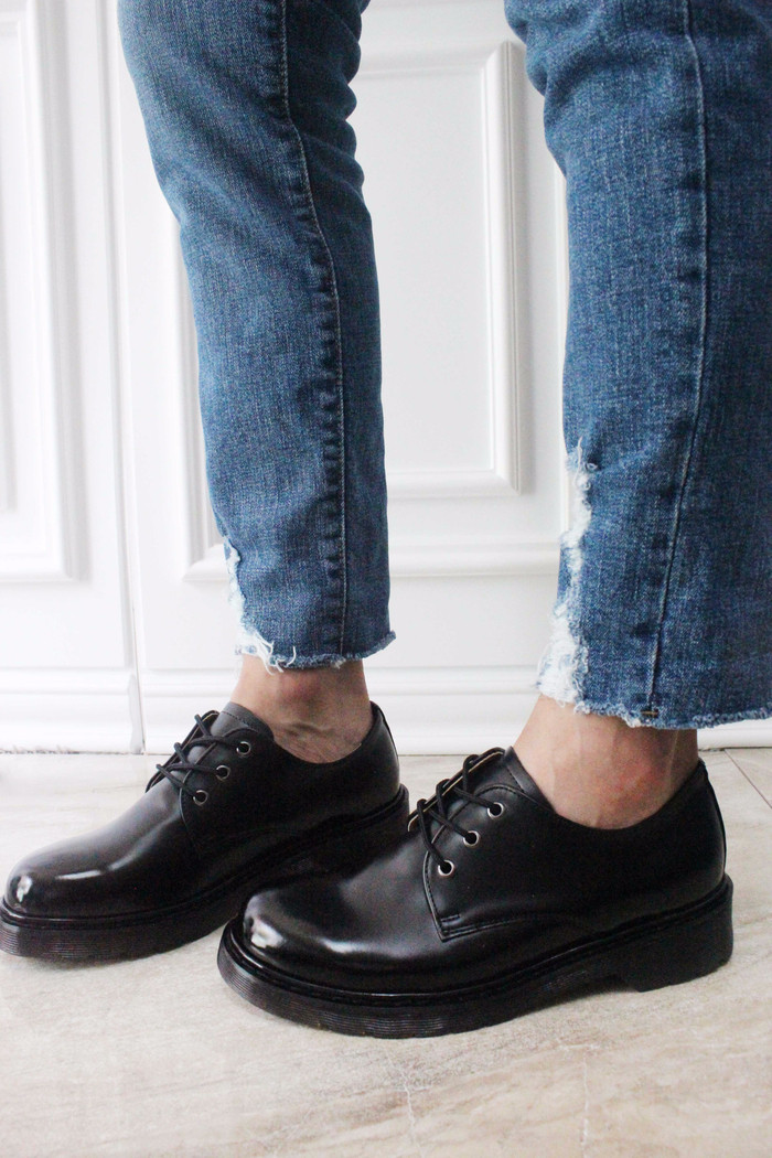 Men's Daily Derby Shoes 4cm height rise casual 