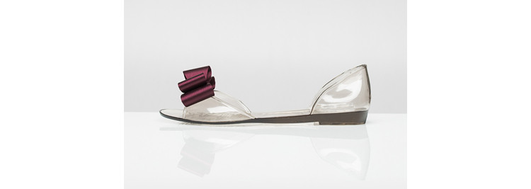 NEW WOMEN JELLY SHOES Jubilee Satin Ribbon Jelly 4