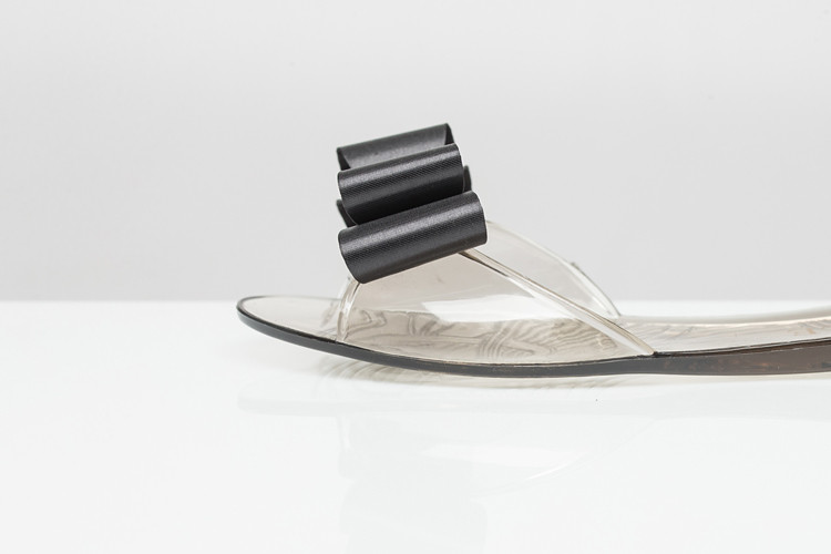 NEW WOMEN JELLY SHOES Jubilee Satin Ribbon Jelly 4