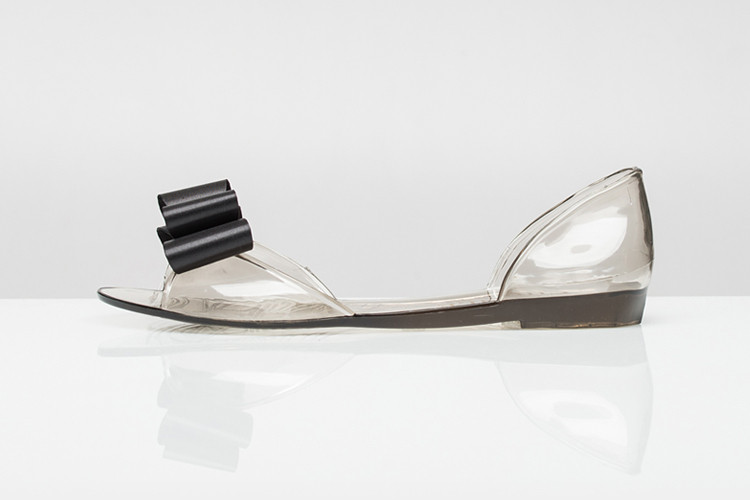 NEW WOMEN JELLY SHOES Jubilee Satin Ribbon Jelly 4