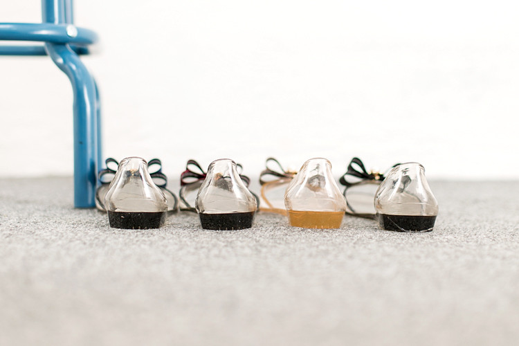 NEW WOMEN JELLY SHOES Jubilee Satin Ribbon Jelly 4