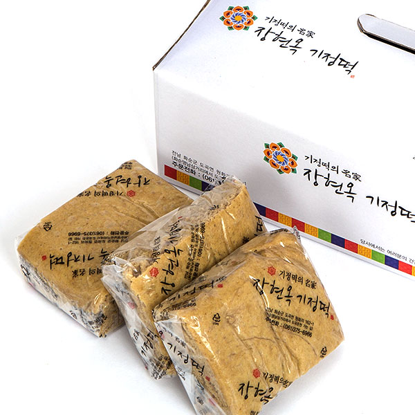 장현옥기정떡 화순기정떡 24팩 / 보리 기정떡 (우리쌀,보리로만든 기정떡) : 청정팜리