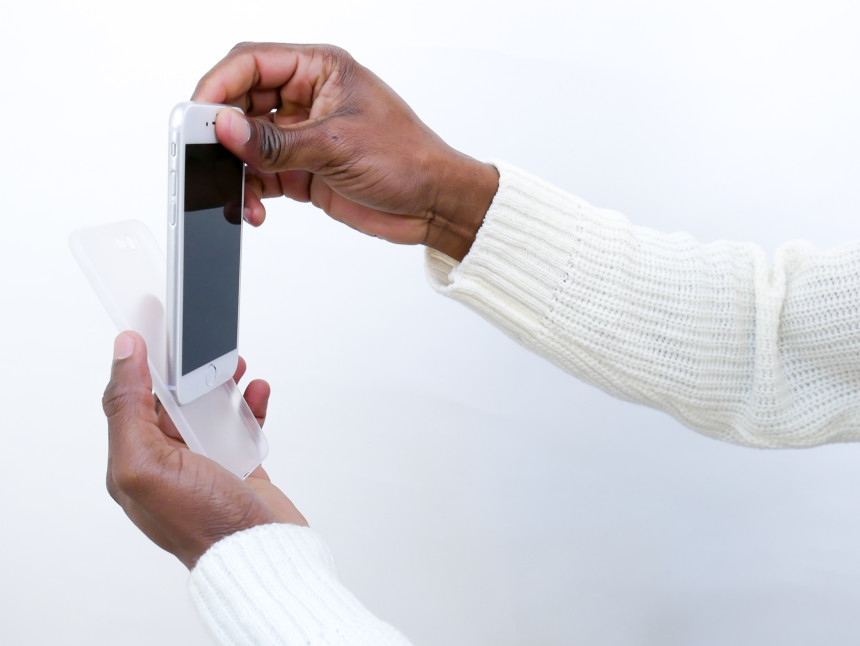 1 + 1 Paper Case iPhone 4 X 0.4mm Slim 7 Jet White