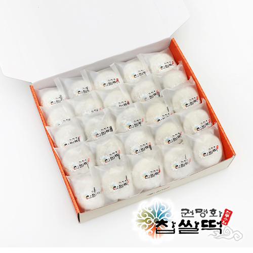 [권명화수제떡] 50개입 / 100% 국내산 재료로 손수 빚은 전통수제 권명화찹쌀떡 : 권명화수제떡