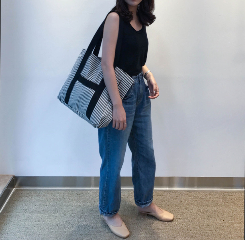 <b><p>Big Size Eco Bag Couple Diaper Shld lge Student</p></b><b><p>ビッグサイズのエコバッグカップルおむつバッグショルダーバッグ大学生デイリーバックストライプコーディネ</p></b><br /><br /><p align='center'>