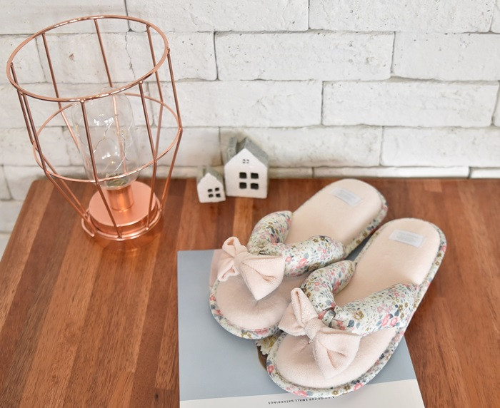 Korean Flower Cotton Slippers Summer Cotton Cotton