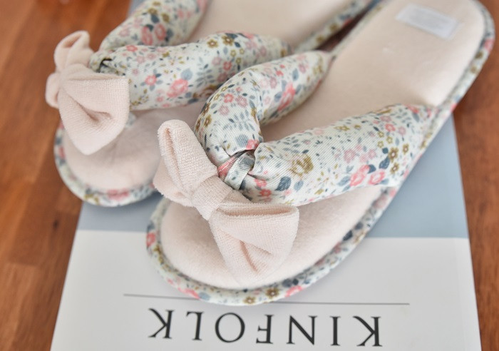 Korean Flower Cotton Slippers Summer Cotton Cotton
