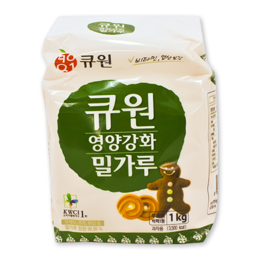 큐원 박력 밀가루 1kg / 핫케익,쿠키,튀김용 : 베이킹프라자