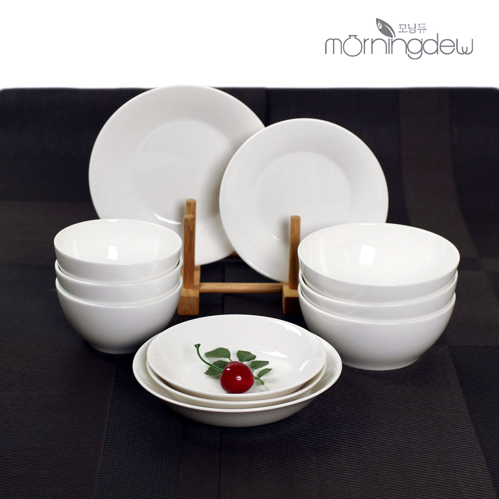 [모닝듀] 화이트 디너 3인 홈세트 11pcs/ 화이트식기 홈세트 기본화이트 디너세트 : 행남유통 Tableware