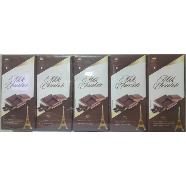 프랑스수입 나트라 밀크초콜릿 100g x 10개입 : 코코반