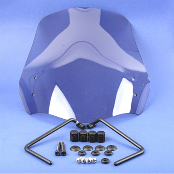SHC 야마하 MT-03 MT-07 MT-09  MT-10 KR모터스 엑시브250N MSX125 베넬리TNT300 네이키드 범용 윈드스크린 (라이트 스모그 타입)... 