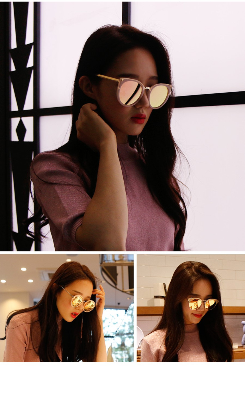 Over-sized sunblock sunglasses Women Cats Eye Asia