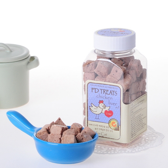 에프디 캣 트릿 55g 닭간 국내산 천연간식 어린 반려묘 노령 고양이 노묘 FD TREATS : 리빙앤미