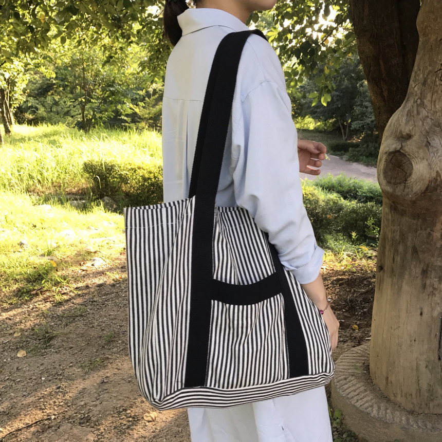 <b><p>Big Size Eco Bag Couple Diaper Shld lge Student</p></b><b><p>ビッグサイズのエコバッグカップルおむつバッグショルダーバッグ大学生デイリーバックストライプコーディネ</p></b><br /><br /><p align='center'>