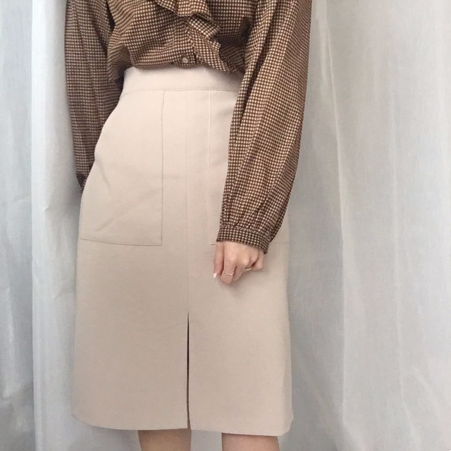 Women Blouses Waffle Lace Check Fall V Neck Blouse