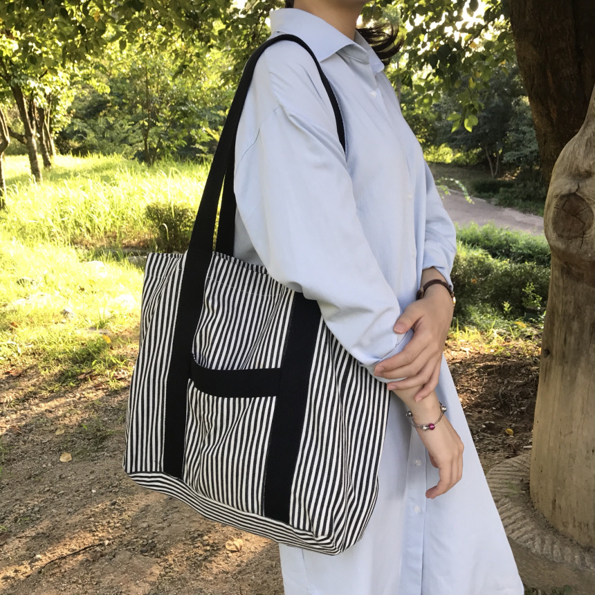 <b><p>Big Size Eco Bag Couple Diaper Shld lge Student</p></b><b><p>ビッグサイズのエコバッグカップルおむつバッグショルダーバッグ大学生デイリーバックストライプコーディネ</p></b><br /><br /><p align='center'>