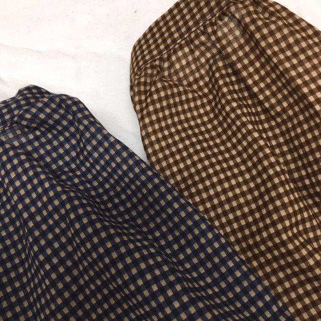 Women Blouses Waffle Lace Check Fall V Neck Blouse