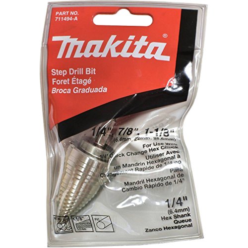 미국 직배송 마키타 공구 Makita 711494-A High Speed Steel Step Drill Bit, 1/4-to-1-1/8-Inch : 투펙스몰 - 네이버쇼핑
