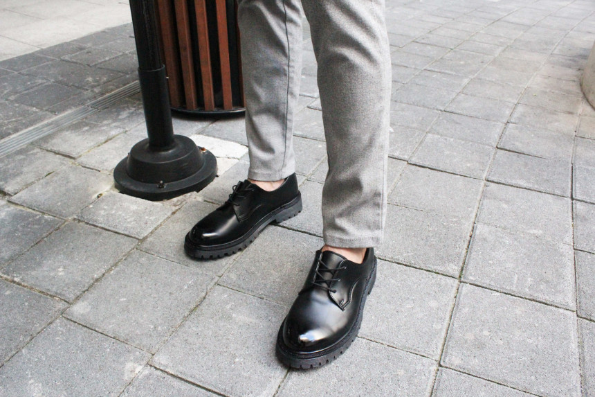 4.5cm height height derby clippers shoes man Oxfor