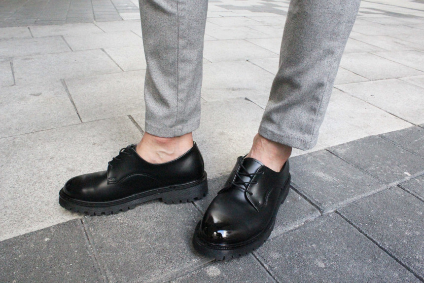 4.5cm height height derby clippers shoes man Oxfor