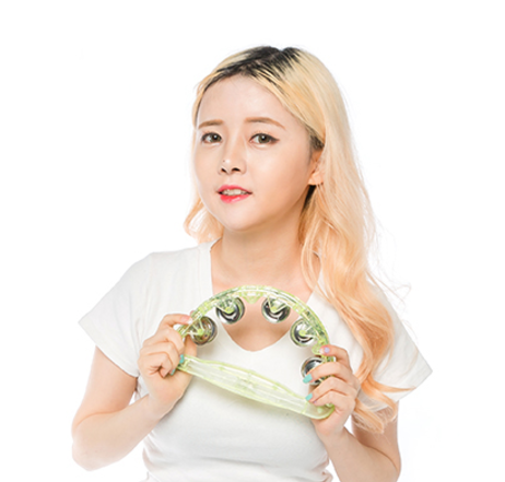 노래방 LED 탬버린 불빛 조명 파티 야광 광템버린 : 글로비스에스