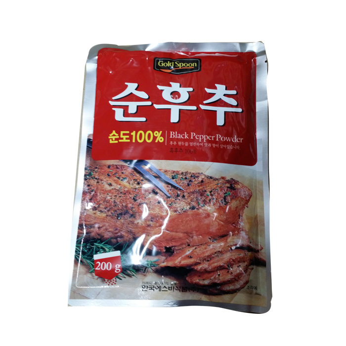 골드스푼 순후추 200g 한국에스비 흑후추 가루 : SB푸드