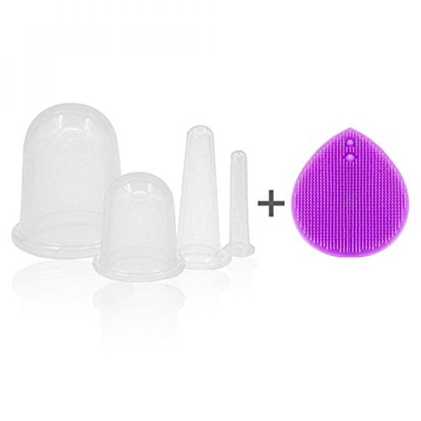 NALATI Natural Balance Beauty Skin Care Silicone Cupping Set (with a silicone brush) (1) : Buyingday