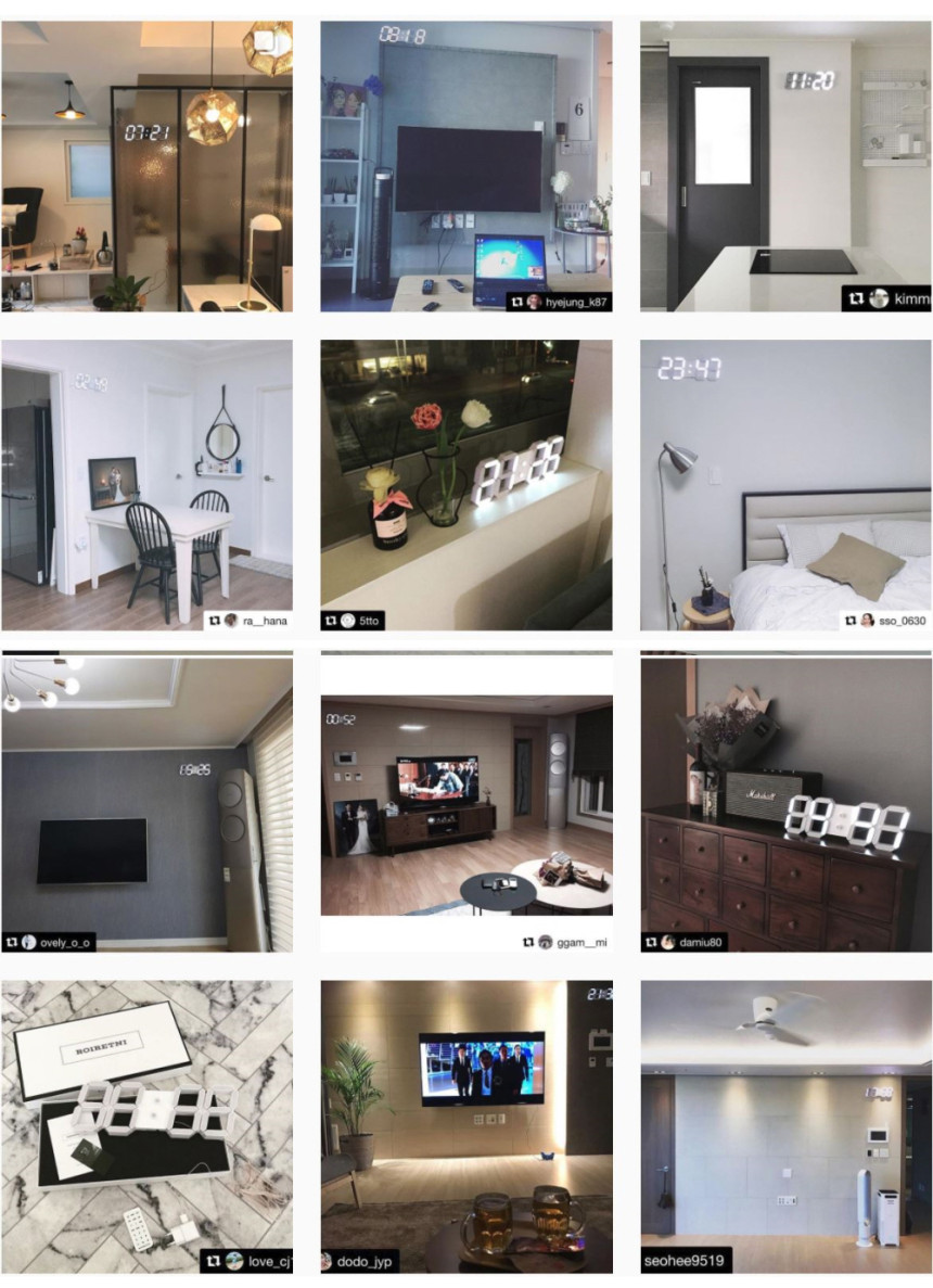 Black Edition Wall Clock PLUS + Sean LED Interior 