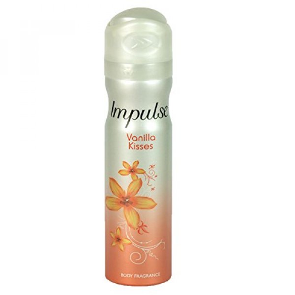 IMPULSE 75ml body spray/deo aerosol,6 X VANILLA KISSES : Buyingday