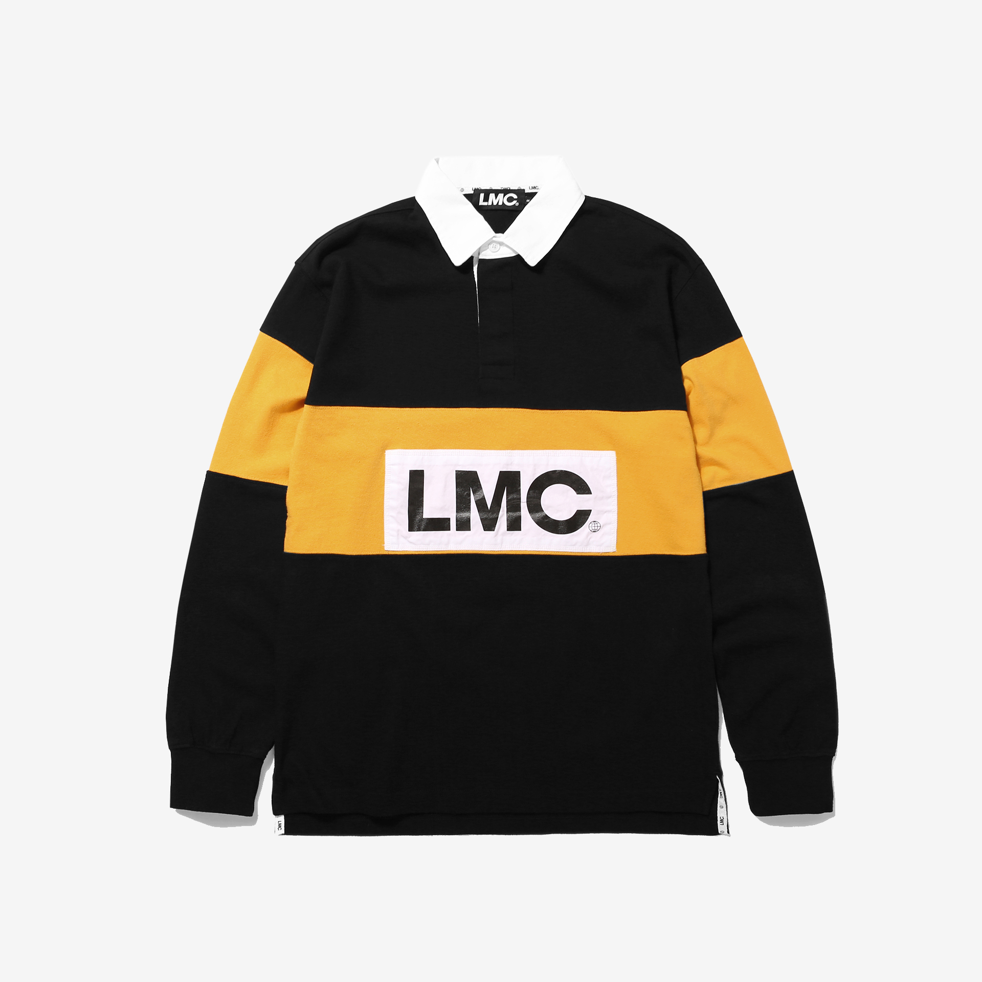LMC 엘엠씨 RETRO RUGBY TEAM IV L/S TEE bk/yl : 올림픽세탁소