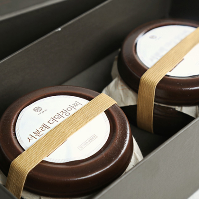 [서일농원]서분례 명인의 정 선물세트(더덕장아찌300g + 달래장아찌300g) : 서일농원