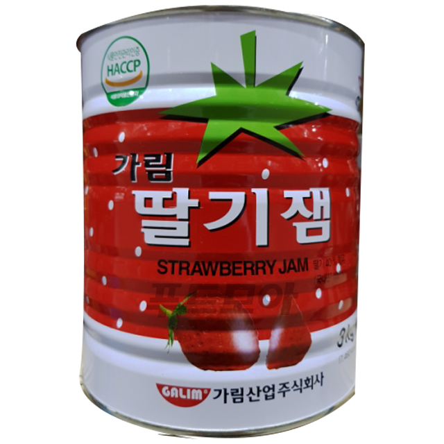 가림 딸기쨈 3Kg / 딸기잼 캔 통조림 가림산업 : 푸드모아