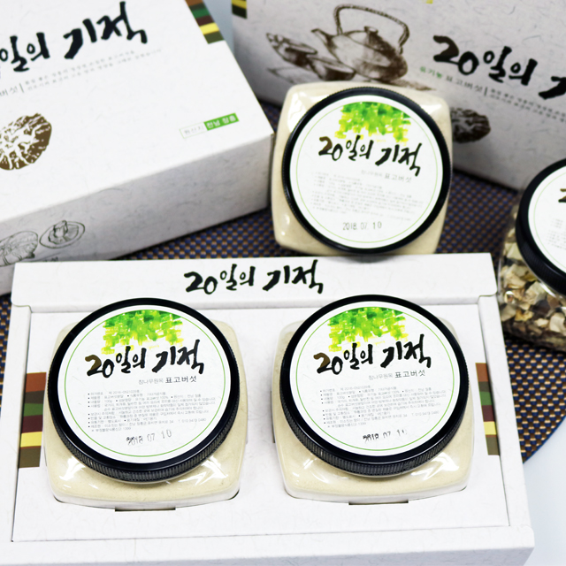 유기농 장흥 표고버섯 가루 선물세트 100g 2개 : 바른먹거리 팜앤파머스