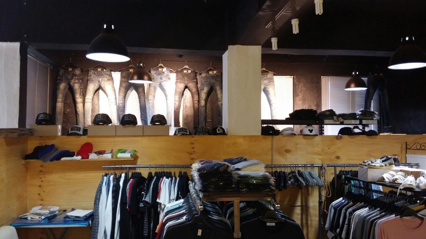 Korea Jeans Pants line bending jeans men's coor