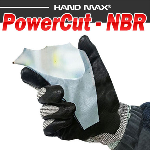 베임보호장갑 파워컷-NBR(1켤레) 박스포장및컷팅작업 : 인터피아