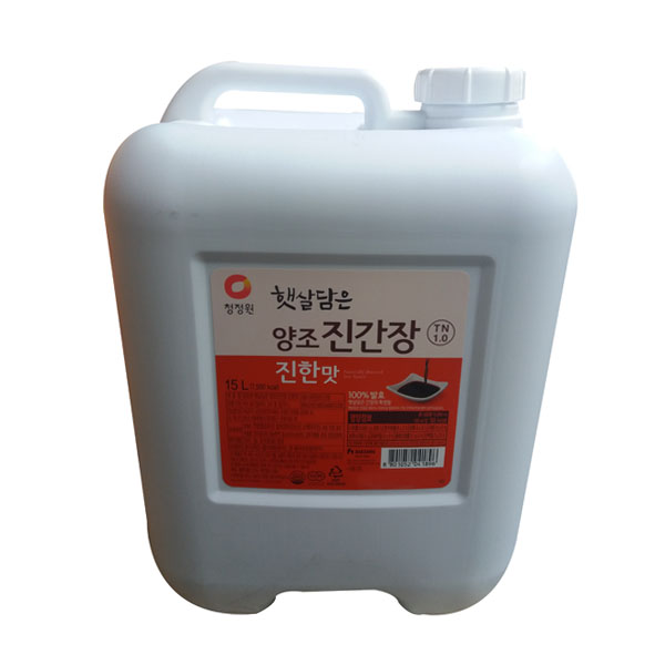청정원 햇살담은 양조진간장 진한맛 15L : 푸드007 스토어