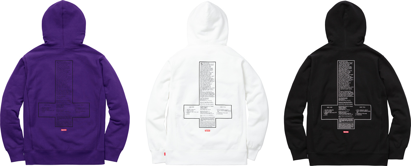 [국내,당일발송] 16SS 슈프림 블랙사바스 후드 SUPREME X BLACK SABBATH HOODIE : ofad