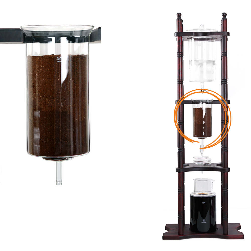 더치커피기구 만들기 빈 호프 유리 부품 3000ml 원두저장고 : 칼딘