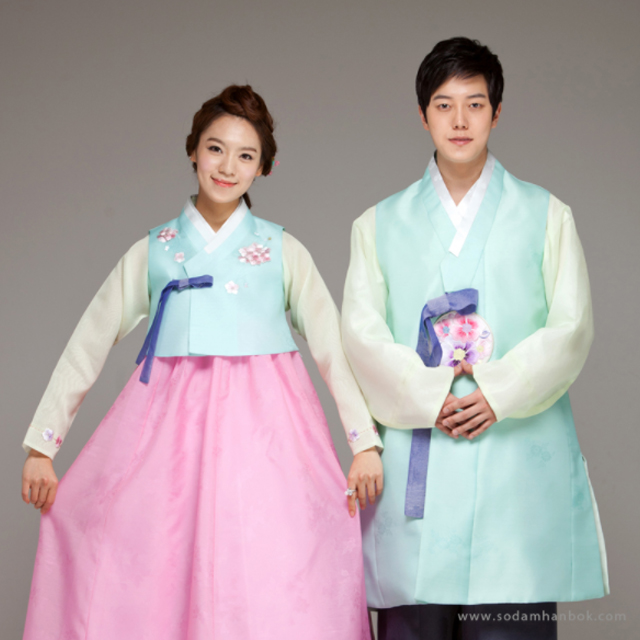 [소담한복] 새신랑 새신부 사랑으로 - 커플한복대여/신랑신부 웨딩촬영및결혼한복대여 : 소담한복