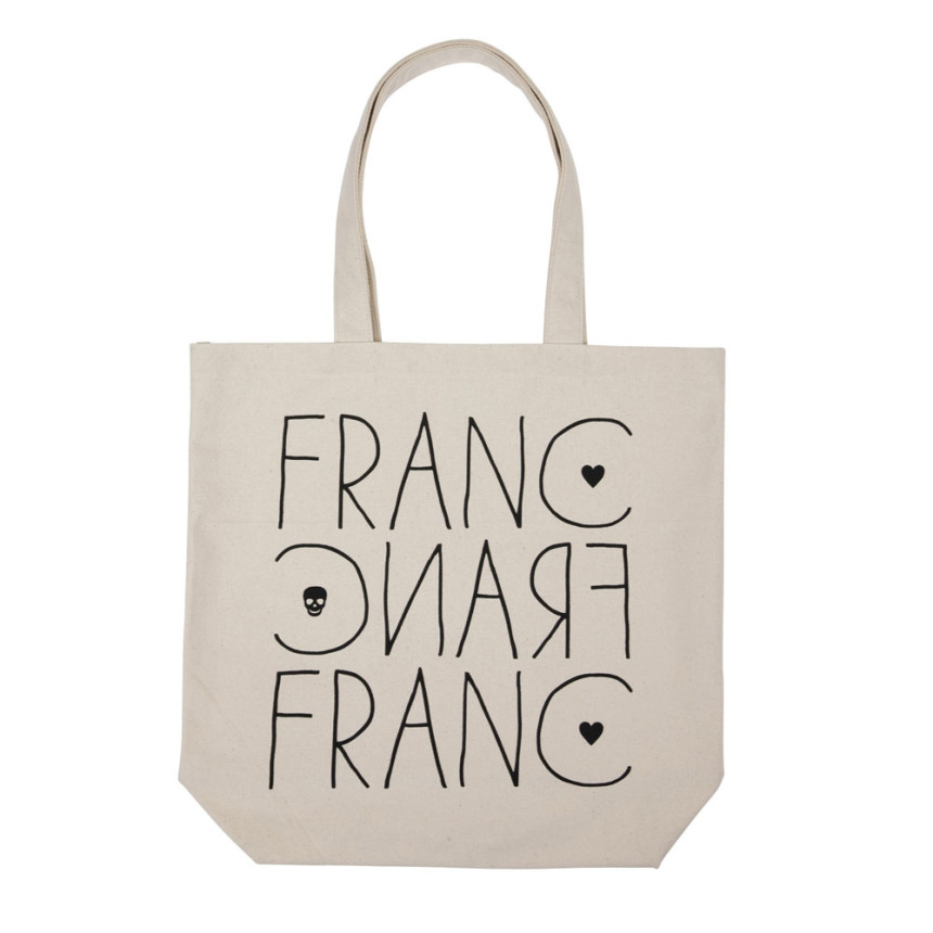 Franfranc canvas eco bag shoulder basic casual lig