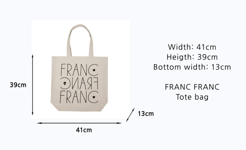 Franfranc canvas eco bag shoulder basic casual lig