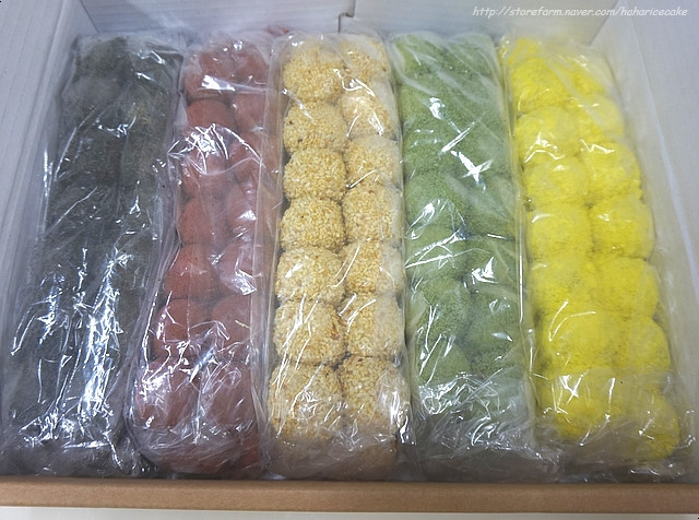 [하하떡] 오색경단/20g × 150알 = 3kg : 하하떡
