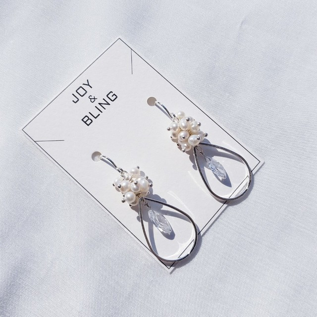 Natural freshwater pearl drop earrings 5 ​​collect