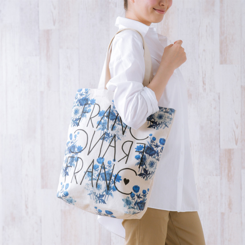 Franfranc canvas eco bag shoulder basic casual lig