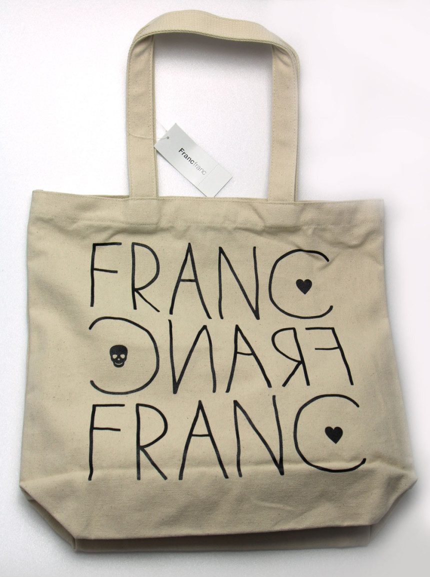 Franfranc canvas eco bag shoulder basic casual lig