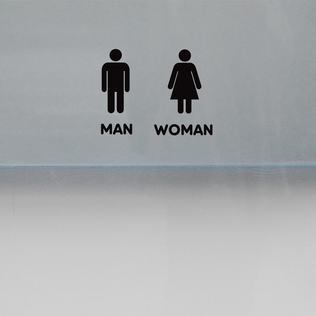 화장실아이콘스티커- 남여픽토그램 toilet 시트지스티커 매장도어사인 : 프롬프렌즈