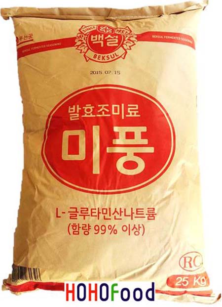 CJ제일제당 백설 미풍(RC) 25kg / 업소용미원, MSG, L-글루타민나트륨, 미원25kg,식품첨가물 : 호호푸드