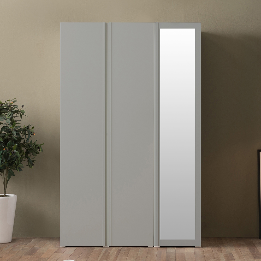 아씨방가구 카일 120cm 싱글+수납거울 옷장 : 아씨방가구